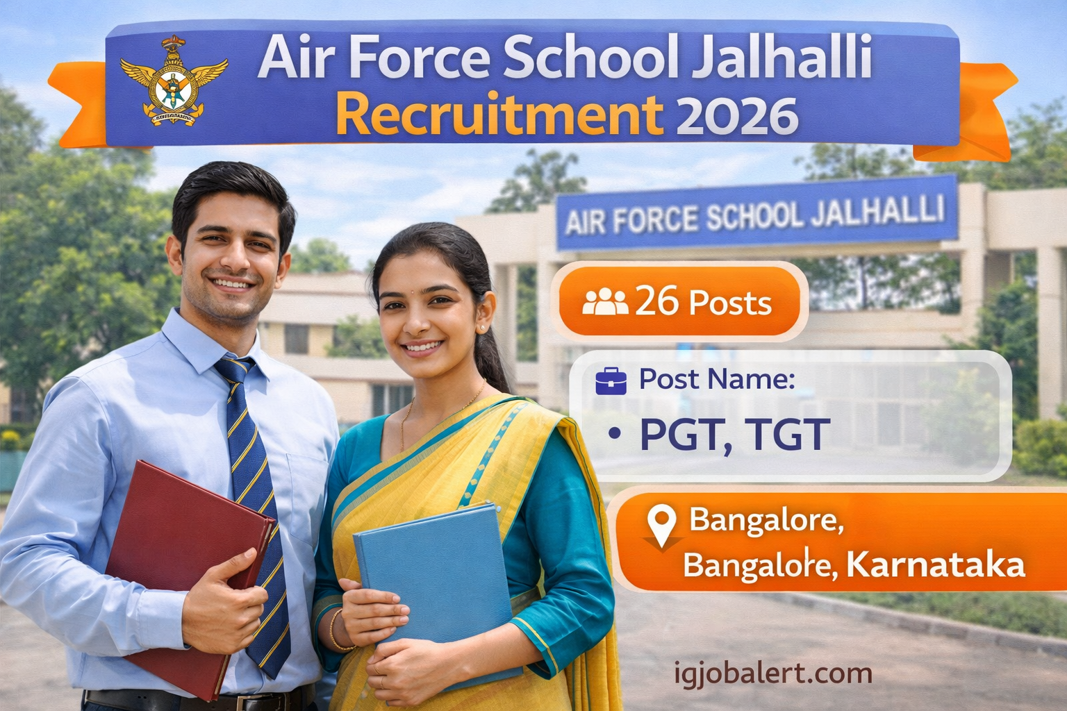 Air Force School Jalhalli Recruitment 2026