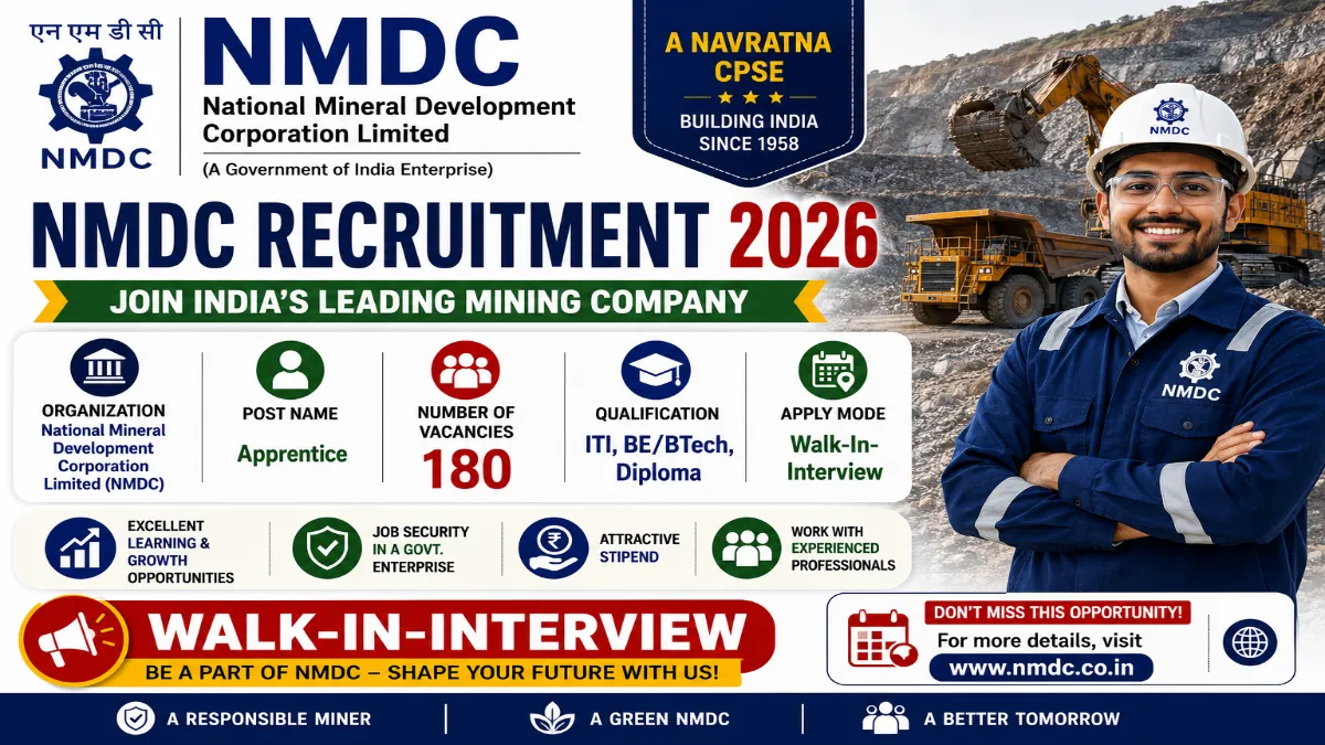 NMDC Recruitment 2026
